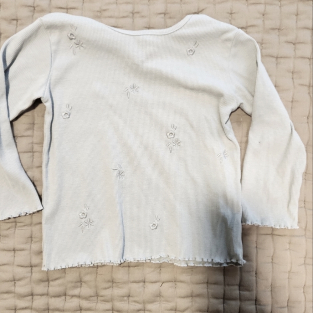 Zara Kids ribbed floral top
